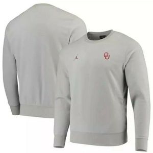 NWT nike Jordan Therma Fleece Oklahoma Sooners crew Pullover AQ8995-052